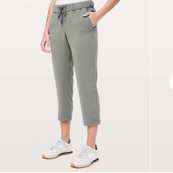 lululemon athletica Pants - NWOT Lululemon On The Move Crop, grey sage